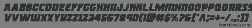 rogueherosemital Font – Black Fonts on Gray Background