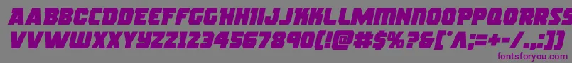 rogueherosemital Font – Purple Fonts on Gray Background