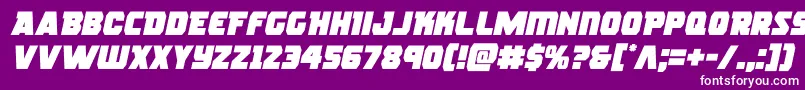 rogueherosemital Font – White Fonts on Purple Background