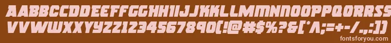 rogueherosemital Font – Pink Fonts on Brown Background