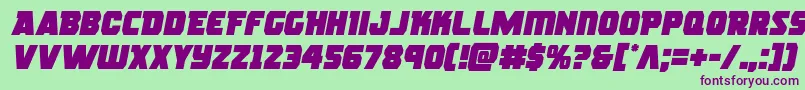 rogueherosemital-fontti – violetit fontit vihreällä taustalla
