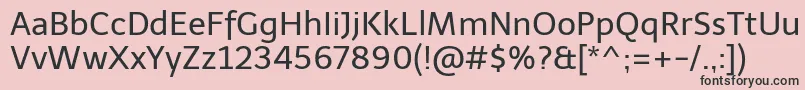 TelexRegular Font – Black Fonts on Pink Background