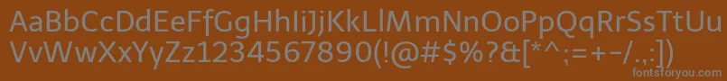 Шрифт TelexRegular – серые шрифты на коричневом фоне