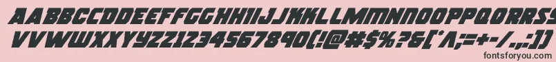 rogueherosuperital Font – Black Fonts on Pink Background