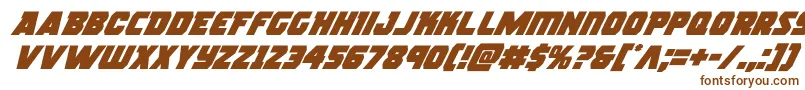 rogueherosuperital Font – Brown Fonts on White Background