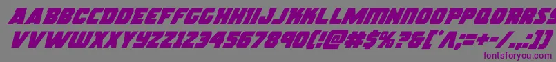 rogueherosuperital Font – Purple Fonts on Gray Background