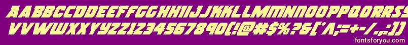 More about rogueherosuperital Font rogueherosuperital Font – Yellow Fonts on Purple Background