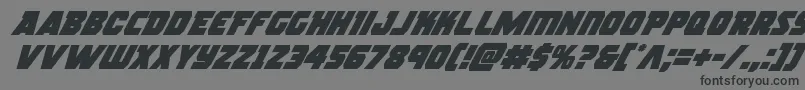 rogueherosuperital Font – Black Fonts on Gray Background