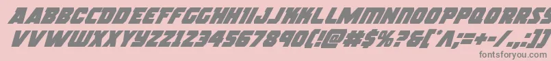 rogueherosuperital Font – Gray Fonts on Pink Background