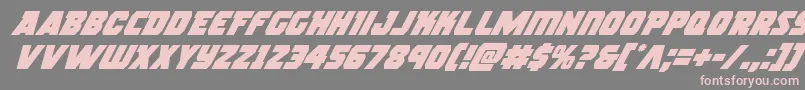 rogueherosuperital Font – Pink Fonts on Gray Background