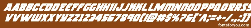 rogueherosuperital Font – White Fonts on Brown Background