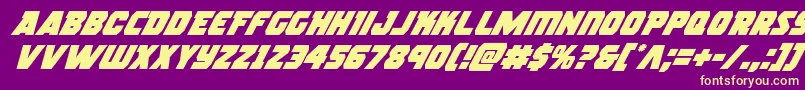 Saiba mais sobre a fonte rogueherosuperital Fonte rogueherosuperital – fontes amarelas em um fundo roxo