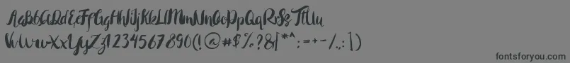 Police Rohman Regular – polices noires sur fond gris