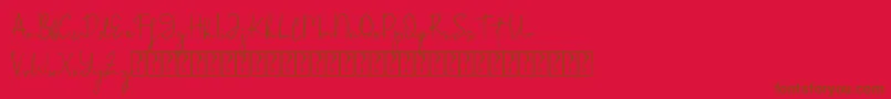 Rohmathan-fontti – ruskeat fontit punaisella taustalla