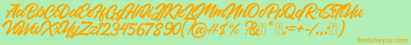 Lisätietoja Roland-fontista Roland-fontti – oranssit fontit vihreällä taustalla