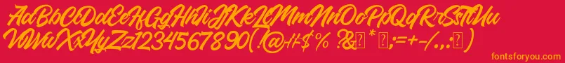 Lisätietoja Roland-fontista Roland-fontti – oranssit fontit punaisella taustalla