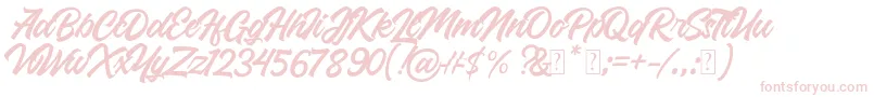 フォントRoland – ピンクのフォント
