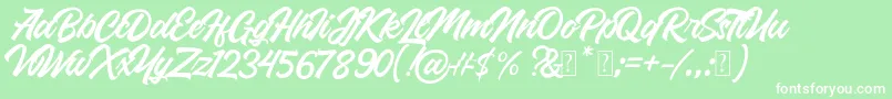 fuente Roland – Fuentes Blancas Sobre Fondo Verde