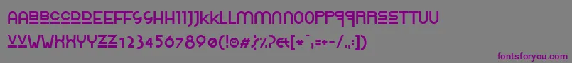 Шрифт ROLIRE   – фиолетовые шрифты на сером фоне