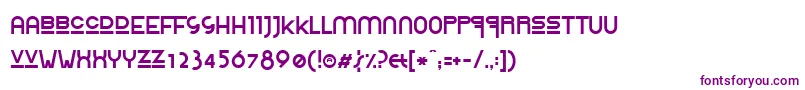 ROLIRE   Font – Purple Fonts on White Background