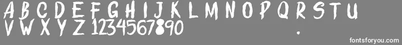 ROLLINGSTROKESDEMO Font – White Fonts on Gray Background
