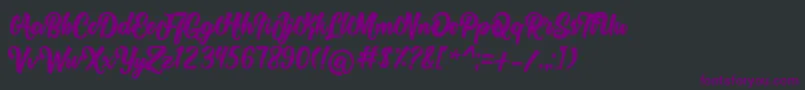 Rolyta   Demo Font – Purple Fonts on Black Background