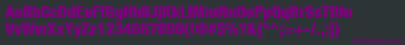 Heaveneticacond9Blksh Font – Purple Fonts on Black Background