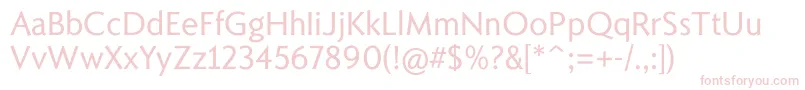Romanica Font – Pink Fonts on White Background
