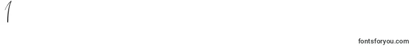 フォントRomantically – フォント数字1