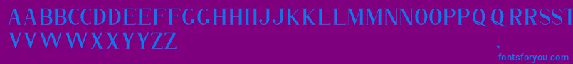 ROMANTICE Font – Blue Fonts on Purple Background