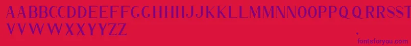 ROMANTICE Font – Purple Fonts on Red Background