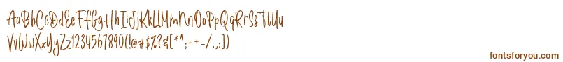 Шрифт Romantick – коричневые шрифты на белом фоне