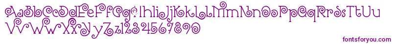 Шрифт Romantine Demo – фиолетовые шрифты