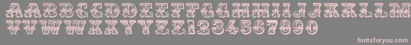 Romantiques Font – Pink Fonts on Gray Background