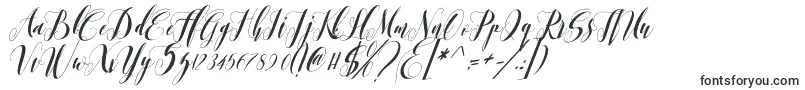 romantis momen-fontti – Kalligrafiafontit