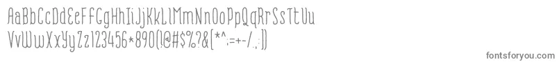 Romantisk DEMO Font – Gray Fonts on White Background