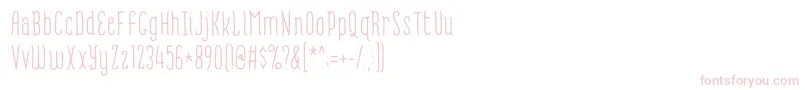 Romantisk DEMO Font – Pink Fonts on White Background