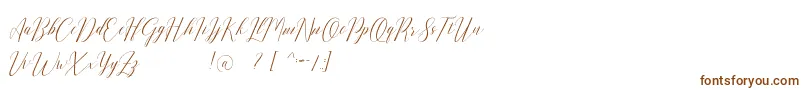 Romarya dafont Font – Brown Fonts on White Background