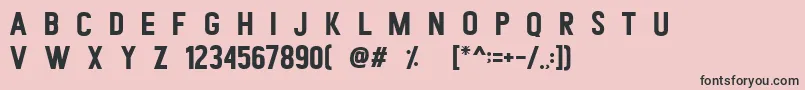 Romedhal Sans Font – Black Fonts on Pink Background