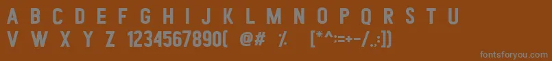 Romedhal Sans Font – Gray Fonts on Brown Background