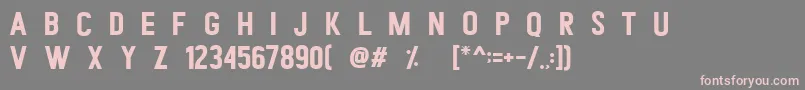 Romedhal Sans Font – Pink Fonts on Gray Background