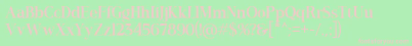 Romerio Font – Pink Fonts on Green Background