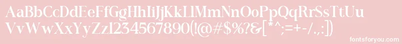 Romerio Font – White Fonts on Pink Background