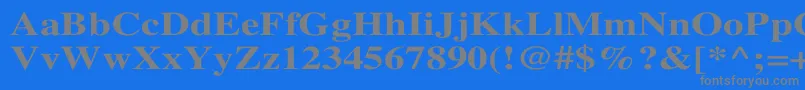 Шрифт TimesBoldWd – серые шрифты на синем фоне