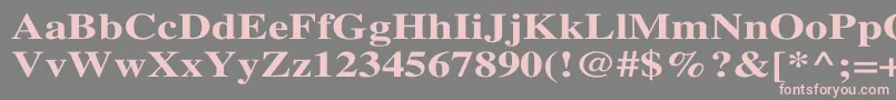 TimesBoldWd Font – Pink Fonts on Gray Background