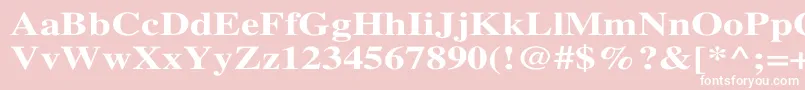 TimesBoldWd Font – White Fonts on Pink Background