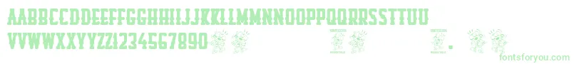 Rompetechos Font – Green Fonts on White Background