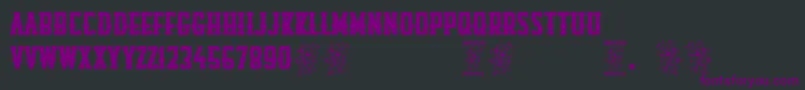 Rompetechos Font – Purple Fonts on Black Background