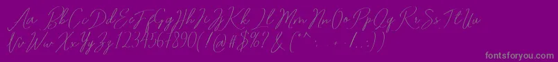 fuente Romtthing Free – Fuentes Grises Sobre Fondo Morado