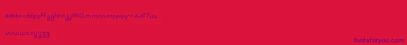 Rondie   Dker Font – Purple Fonts on Red Background